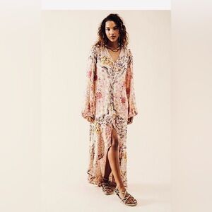 NWOT Free People Marais Hi Low Maxi Dress Sz Small